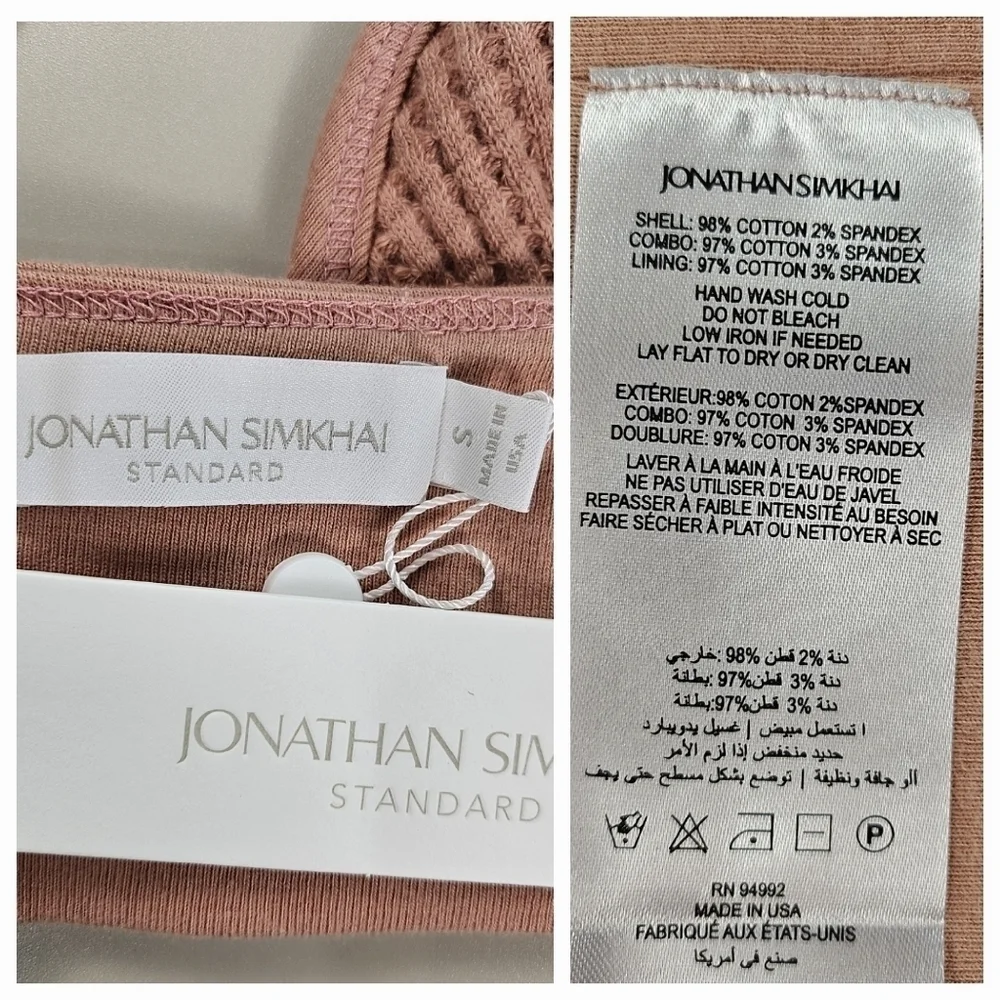 Jonathan Simkhai Bralette Juliette Small Chai